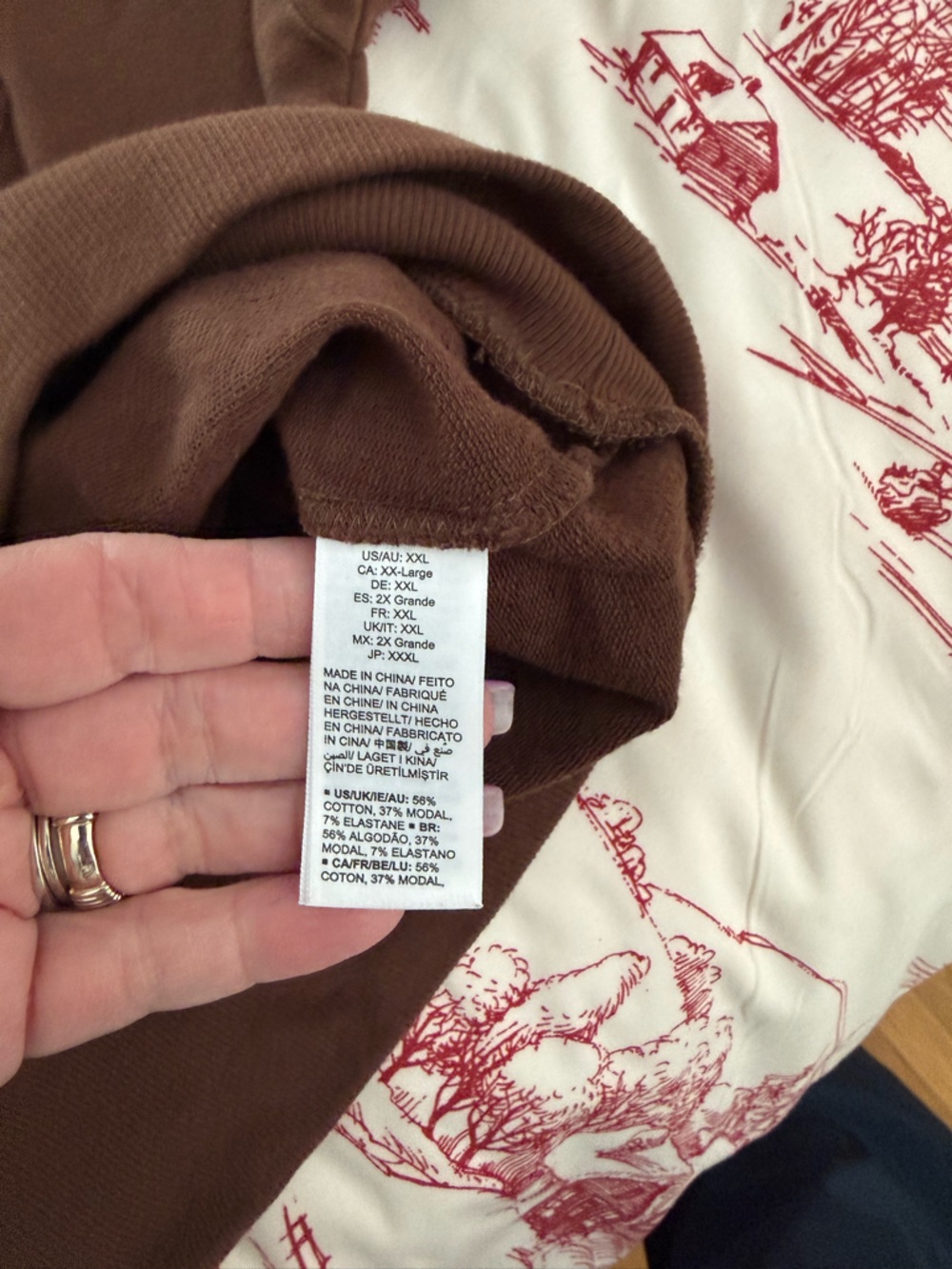 The Drop Brown Women's Hoodie & Jogger Travel Set, XXL - Picture 6 of 11